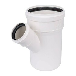 Тройник внутренний шумопоглощающий d=110х50 мм, 45 градусов