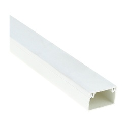 Кабель-канал ПВХ 80х40 мм, двойной замок, белый (2 м)