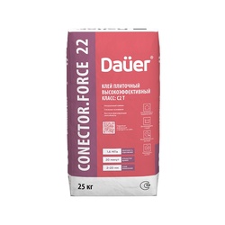 Клей Dauer Conector Force 22 С2 T для плитки, высокоэффективный (25 кг)
