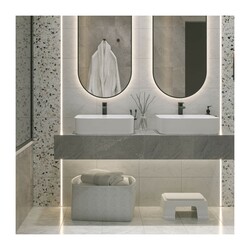 Плитка напольная Axima Сан-Ремо, серия Люкс, светло-серая, 327х327х8 мм