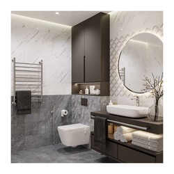 Плитка настенная низ Axima Флорида, серая, 250х500х8 мм