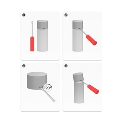 Эмаль аэрозольная Kudo KU-1019 RAL 2004 универсальная оранжевая (0,52 л)