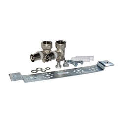 Планка монтажная Valtec для м/п с 2-мя водорозетками 16х1/2" ВР