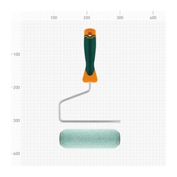 Валик Варяг 32843 микроволокно с бюгелем, ворс 12 мм, 180 мм