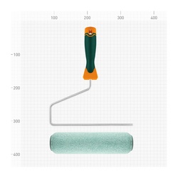 Валик Варяг 32844 микроволокно с бюгелем, ворс 12 мм, 250 мм