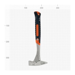 Молоток-гвоздодер Варяг 85325 кованый, с амортизатором, 0,5 кг