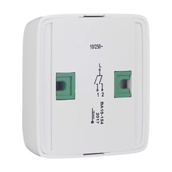 Выключатель о/у Alfa ВА10-154, 2 клавиши, с/инд, белый