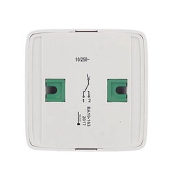 Переключатель о/у Alfa ВА10-163, 1 клавиша, б/инд, белый