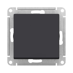 Переключатель с/у Atlasdesign Aqua ATN441061, 1 клавиша, б/инд, IP44, карбон