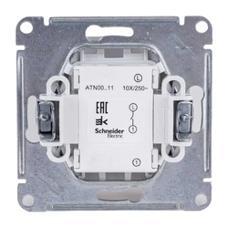 Выключатель с/у Atlasdesign ATN000111, 1 клавиша, б/инд, белый