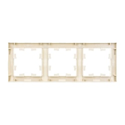 Рамка 3-х постовая AtlasDesign ATN000203, универсальная, бежевая
