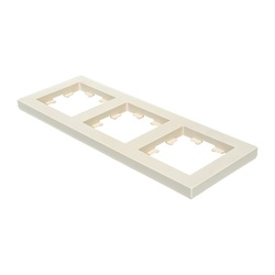 Рамка 3-х постовая AtlasDesign ATN000203, универсальная, бежевая