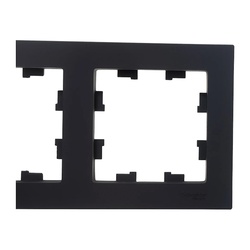 Рамка AtlasDesign ATN001004, 4-х постовая, универсальная, карбон