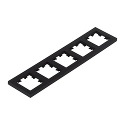 Рамка AtlasDesign ATN001005, 5-ти постовая, универсальная, карбон