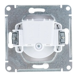 Розетка с/у Atlasdesign ATN000141, 1 гнездо, б/з, белая