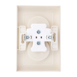 Розетка с/у Atlasdesign ATN000220, 2 гнезда, б/з, бежевая