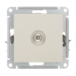 Розетка телевизионная TV с/у AtlasDesign ATN000293, 1 гнездо, бежевая