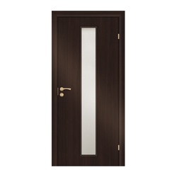 Полотно дверное OLOVI ламинир. Венге 700х2000мм со стеклом L2 с замком