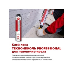 Клей-пена Технониколь Professional для пенополистирола (750 мл)