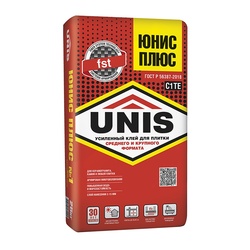 Клей для плитки Unis Плюс (25 кг)