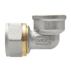 Угольник для металлопластиковых труб 20х1/2" ВР