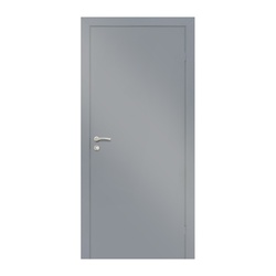 Полотно дверное OLOVI эмаль Серая М7 глухое с притвором с замком