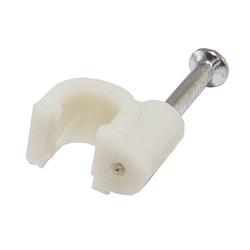 Скоба для кабеля d=8мм круглая (50 шт.)