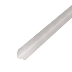 Угол отделочный из ПВХ, белый, 2700х50х50 мм