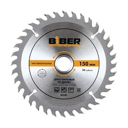 Диск пильный Biber 85242 150х20-16 z36, чистый рез
