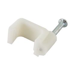 Скоба для кабеля d=7мм плоская (50 шт.)