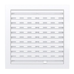 Решетка вентиляционная регулируемая 250х250 мм, 2525РРП, пластик