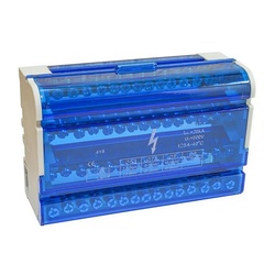 Блок модульный распределительный на DIN-рейку 125А, 4П (4x15)