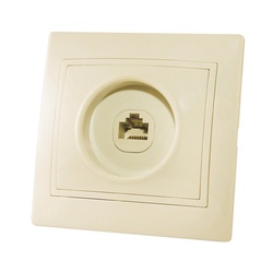 Розетка компьютерная RJ-45 с/у Таймыр SQ1814-0121, 1 гнездо, слоновая кость