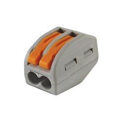 Клемма с рычажком 222-412 без пасты, 2 провода 0,1-2,5 мм2 (100 шт.)