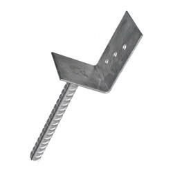 Основание колонны бруса 84х335х130х4 мм, d=19 мм, тип L, оцинкованное