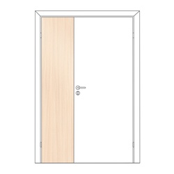 Полотно дверное ответка Olovi, глухое, дуб беленый, б/п, с/ф (300х2000 мм)