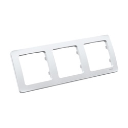 Рамка 3-х постовая Master Р403, горизонтальная, белая