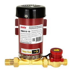 Насос повышения давления Jemix 90 Вт, напор 10 м, до 20 л/мин, 1.2 м3/ч