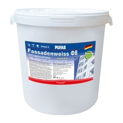 Краска фасадная Pufas Fassadenweiss основа A морозостойкая (27 л)