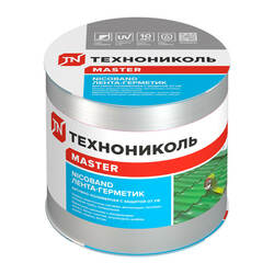 Лента-герметик самоклеящаяся Технониколь Никобенд, серебристый, 10х1000 см