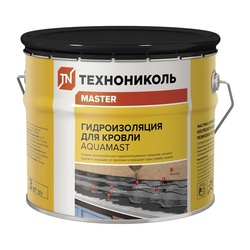 Мастика битумно-резиновая АкваМаст гидроизоляционная для кровли, 3 кг
