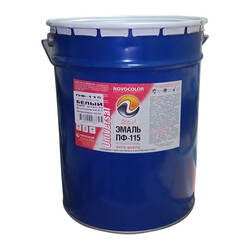 Эмаль Novocolor ПФ-115 красно-коричневая (25 кг)
