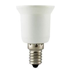 Переходник E14-E27 полипропилен, 230В, белый