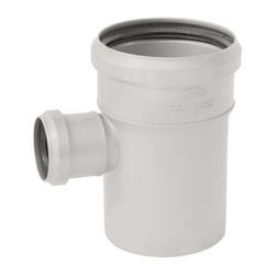 Тройник внутренний шумопоглощающий d=110х50 мм, 87 градусов