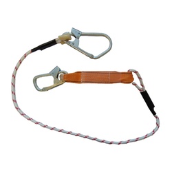 Строп одинарный аВ+К25 Вар.2, веревка, с амортизатором 