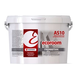 Герметик акриловый Ecoroom AS-10 общестроительный белый (7 кг)