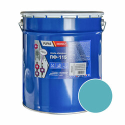Эмаль Pufas Decoself ПФ-115 светло-голубая (25 кг)