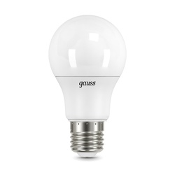 Лампа светодиодная Gauss Black LED E27, груша, 10Вт, 4100К, нейтральный свет