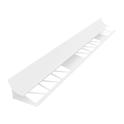 Уголок внутр. под плитку, пластик, белый (2,5 м х 7-8 мм)