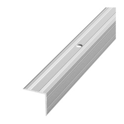 Порог угловой Лука ПУ 05-1800-01п, серебро (1,8 м х 20 мм х 20 мм)